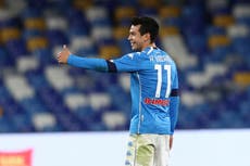 Copa Italia: “Chucky” Lozano marca en la victoria del Napoli sobre Spezia