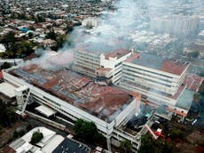 Evacuaron a 350 pacientes tras incendio en hospital de Chile