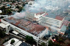 Evacuaron a 350 pacientes tras incendio en hospital de Chile