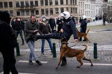 Bélgica arresta a 300 en protesta contra medidas antivirus  