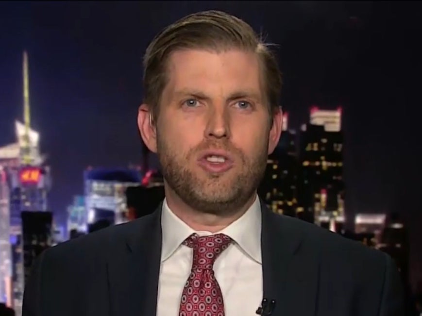 Donald Trump es la “figura política más querida en la historia de Estados Unidos”, dice su hijo Eric