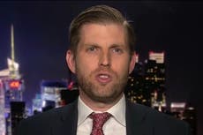 Donald Trump es la “figura política más querida en la historia de Estados Unidos”, dice su hijo Eric