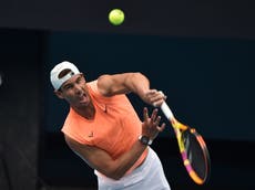 Rafael Nadal no puede jugar “a toda intensidad” antes del Abierto de Australia