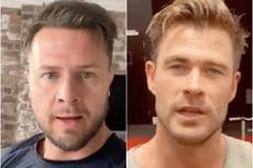 El doble de Chris Hemsworth revela que está luchando por mantenerse al día con el físico del actor de Thor