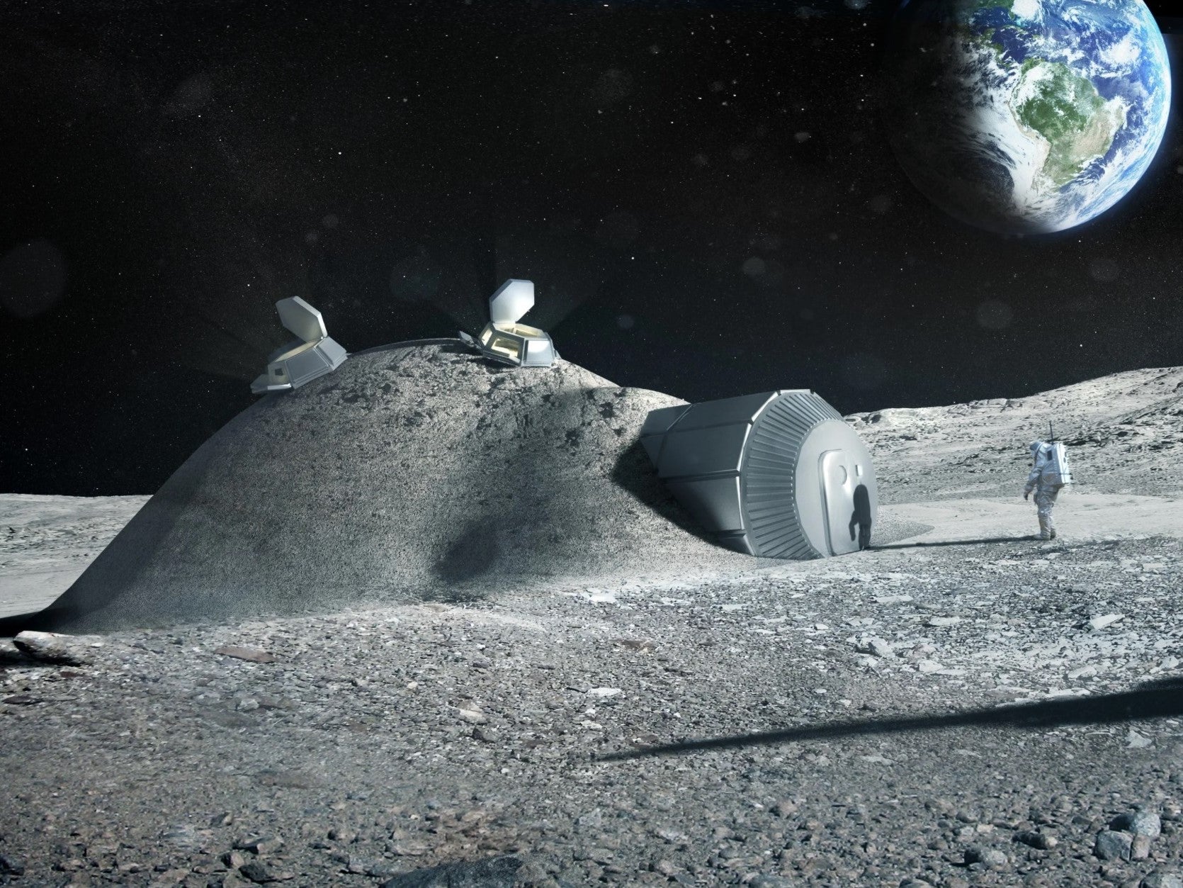 Ejército estadounidense quiere construir fábricas en la luna 