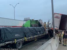 Accidente en Texas: Choque de casi cien vehículos en autopista de Fort Worth deja 5 muertos 