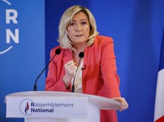 Marine Le Pen, política de la extrema derecha, podría ganar las elecciones de Francia, advierte un ministro