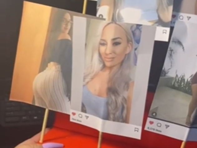 Mujer imprime fotos de todas las chicas a las que el marido les dio “Like” en Instagram como regalo de San Valentín