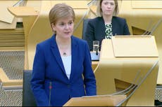 Las vacaciones de verano en el extranjero son muy improbables para los escoceses este año, dice Nicola Sturgeon