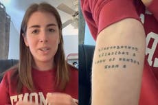 Mujer, apenada, revela su tatuaje “más tonto” en el que llama a no usar cubrebocas