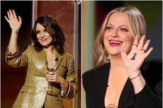 Globos de Oro: se revela el mensaje detrás de los corazones y estrellas en las manos de Amy Poehler y Tina Fey