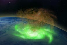 Científicos descubren huracán espacial que llueve electrones en lugar de agua