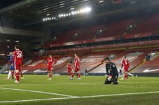 Premier League: Liverpool hila su 5ta derrota en Anfield