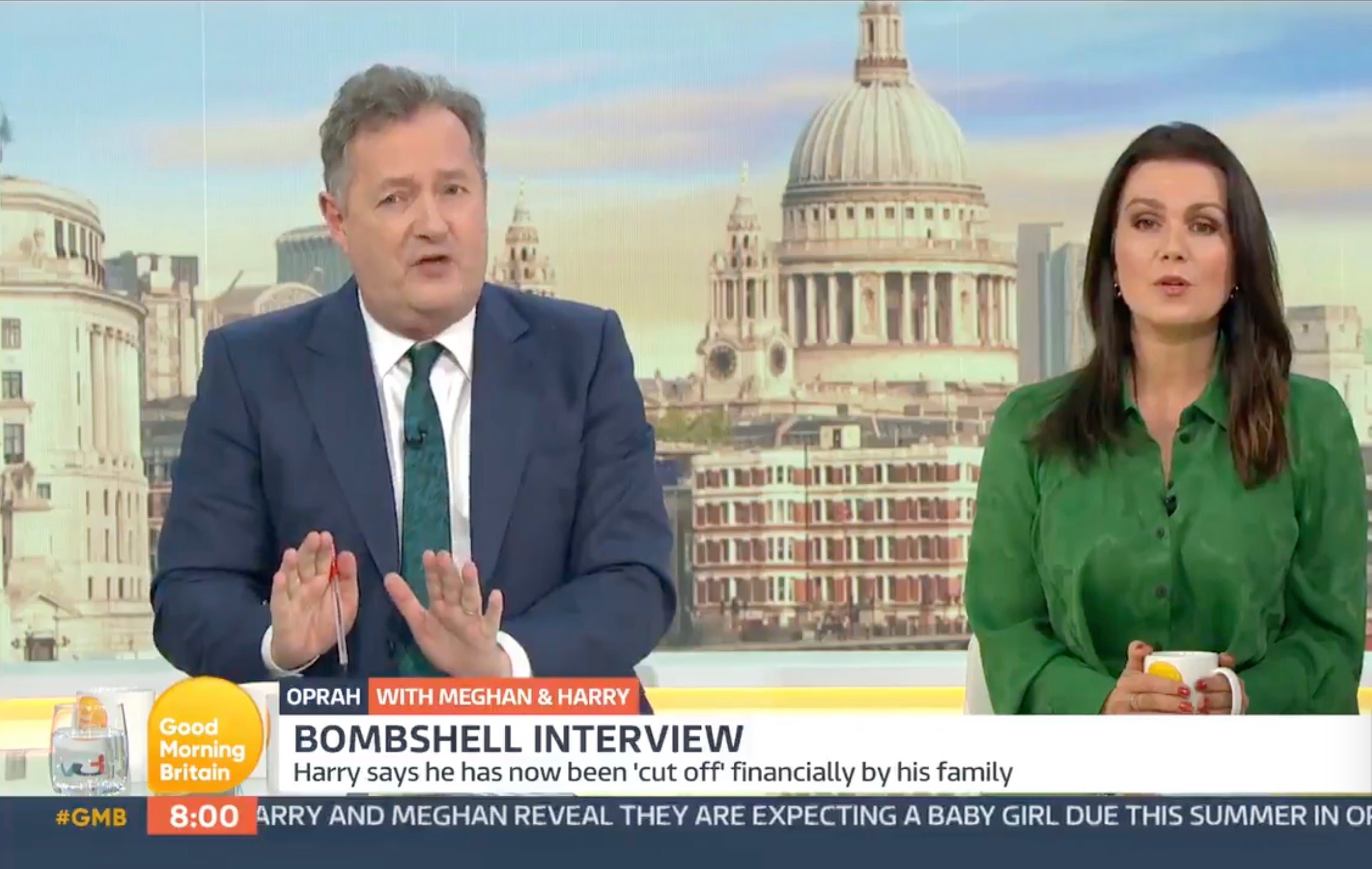 Piers Morgan dice que Meghan necesita una nominación al Oscar y califica entrevista de Oprah como una ‘traición vergonzosa’
