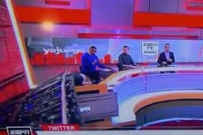Presentador de ESPN sufre fuerte accidente durante transmisión en vivo