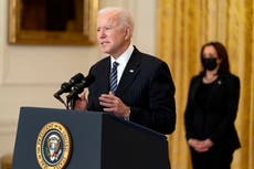 Joe Biden comete un error en público y llama “presidente” a Kamala Harris; desató teorías de conspiración