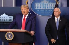 Trump deja a Pence fuera de la lista de republicanos “muy buenos” para 2024