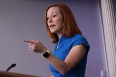 Jen Psaki, vocera de la Casa Blanca, responde a alegaciones de que Biden se niega a responder preguntas de Fox