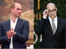 “Esto es exclusión”: Los fanáticos de Stanley Tucci, indignados después de que el príncipe William fuera elegido el “hombre calvo más sexy del mundo”