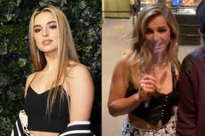 Addison Rae genera controversia por usar un protector facial de mano en lugar de un cubrebocas