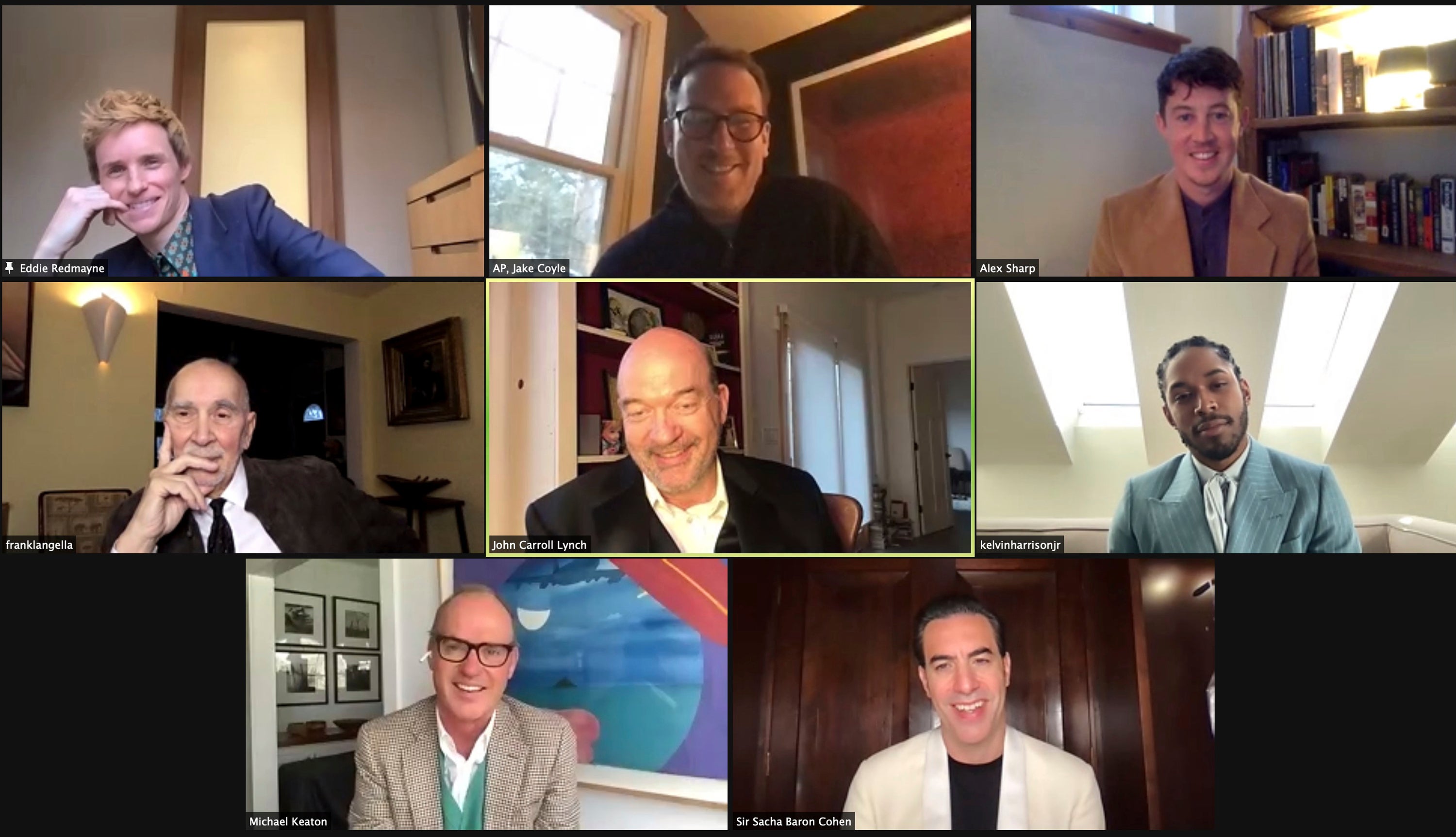 El elenco de Trial of the Chicago 7 habla sobre su victoria en los premios SAG