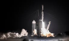 Gran parte del cohete SpaceX cae en una granja de Washington