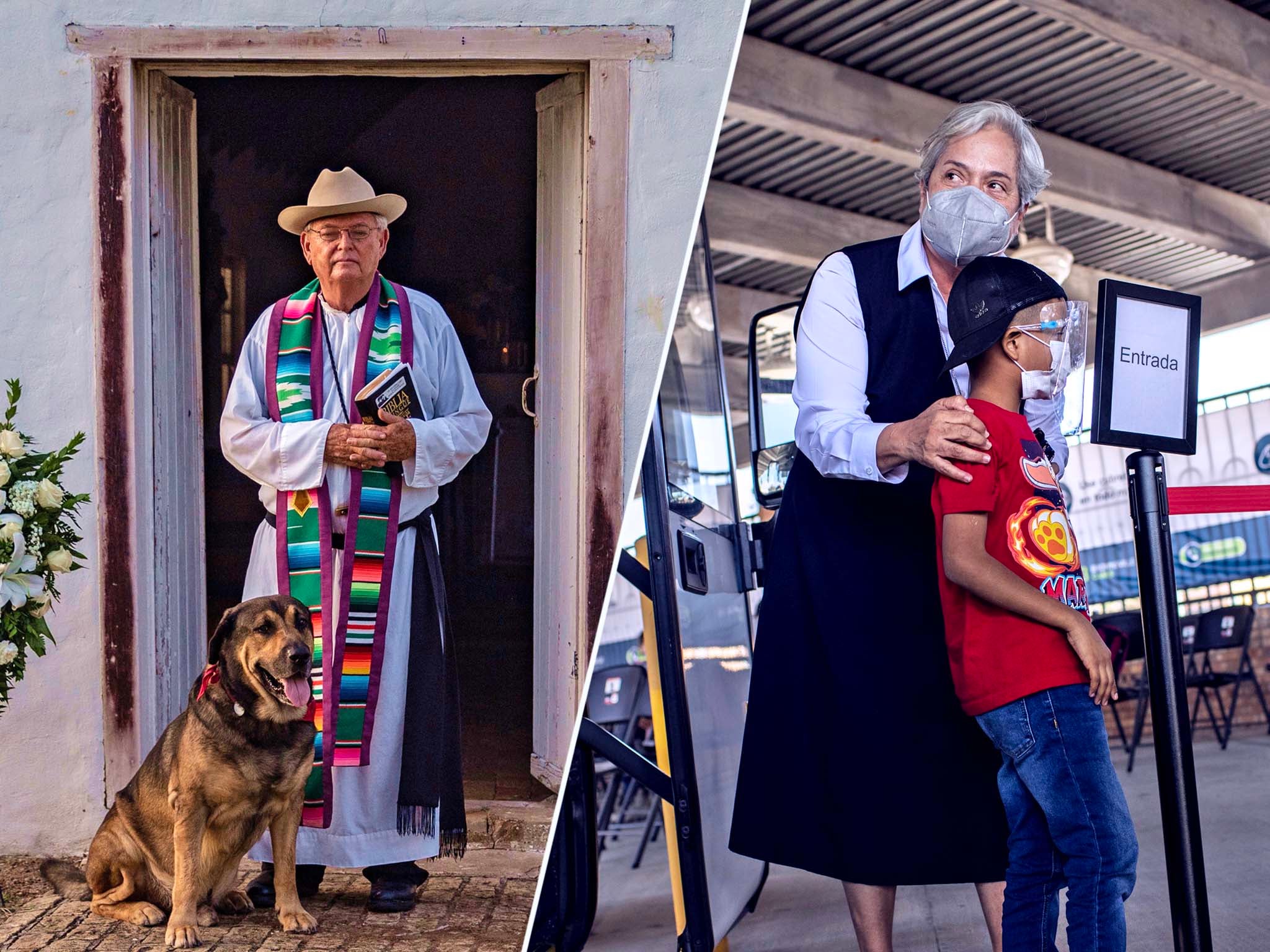 La hermana Norma y el “Sacerdote Vaquero”, en la primera línea de la misericordia con migrantes