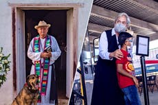 La hermana Norma y el “Sacerdote Vaquero”, en la primera línea de la misericordia con migrantes