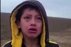 Difunden video de un niño migrante pidiendo ayuda a la guardia fronteriza de Texas