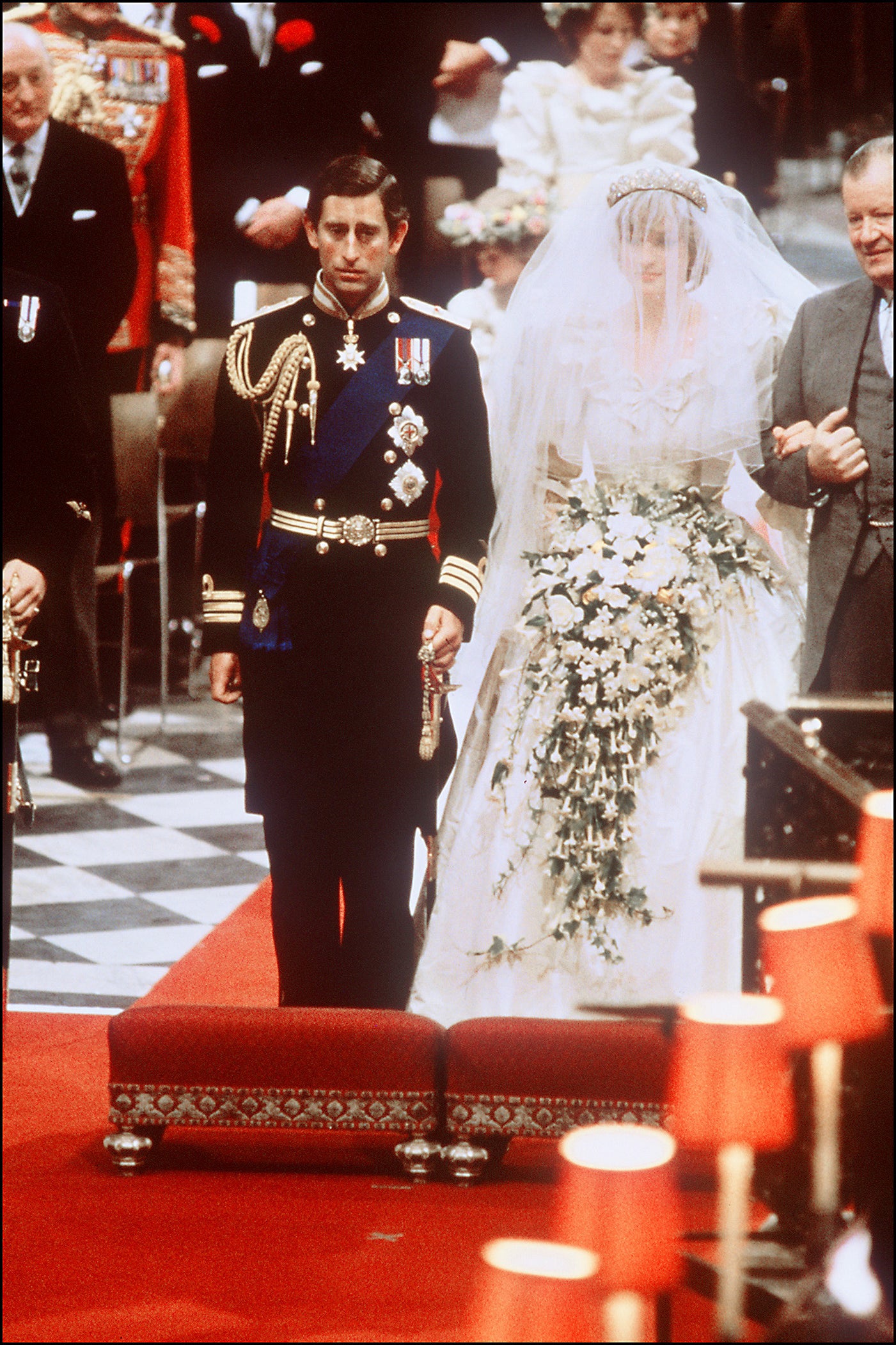 Carlos se casó con Diana en la Catedral de San Pablo de Londres el 29 de julio de 1981