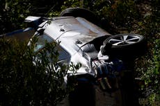 Tiger Woods tenía un frasco de pastillas vacío con él y estaba “combativo” después de un horrible accidente automovilístico