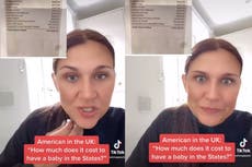 Mujer estadounidense que vive en Reino Unido comparte el “espantoso” costo de dar a luz en EE.UU.; se hace viral TikTok