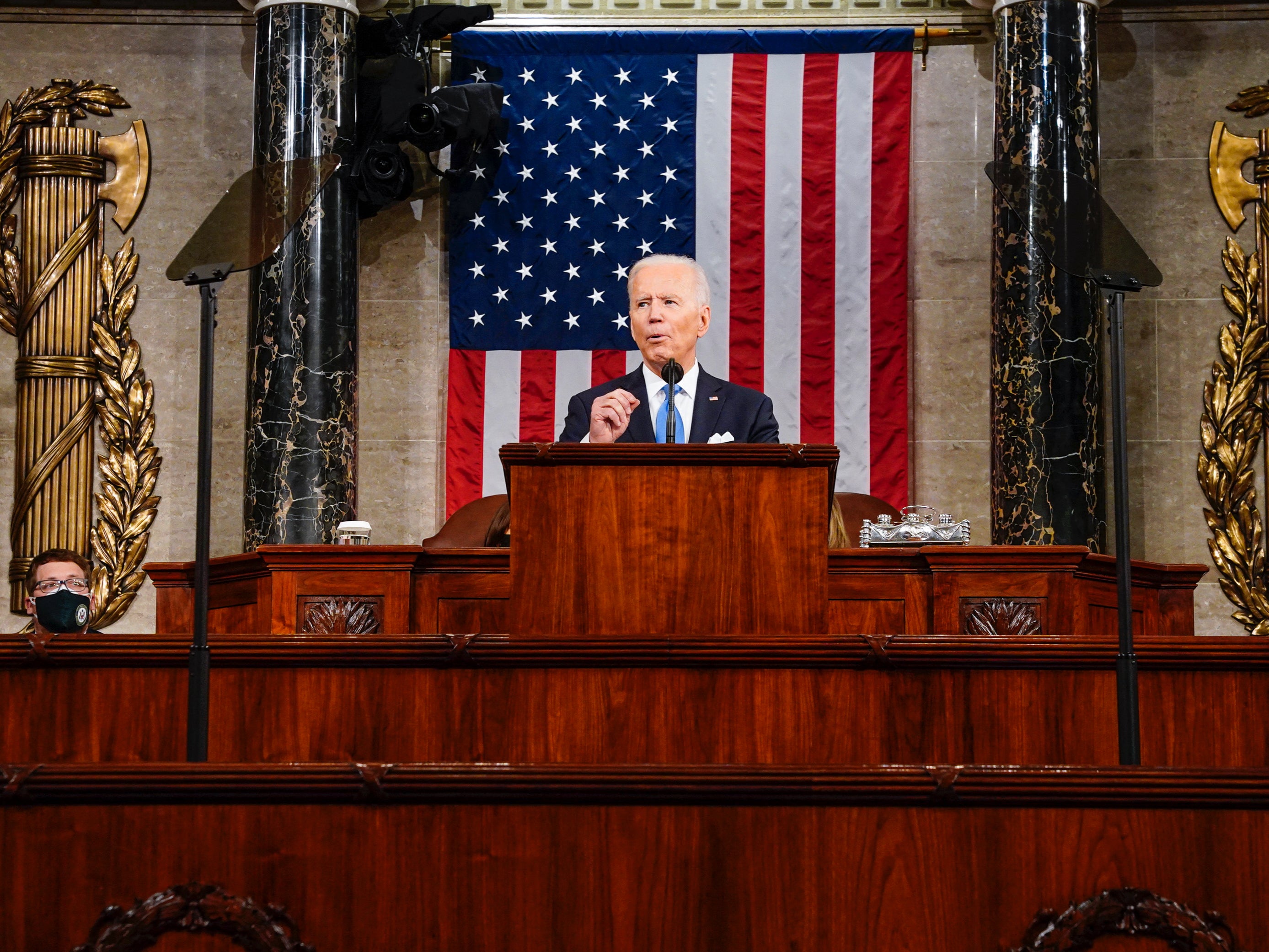 Biden, con calificaciones altas por la línea de cierre “más honesta” de su discurso