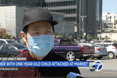 Golpea a padre asiático americano que caminaba con su hijo de un año en las calles de San Francisco