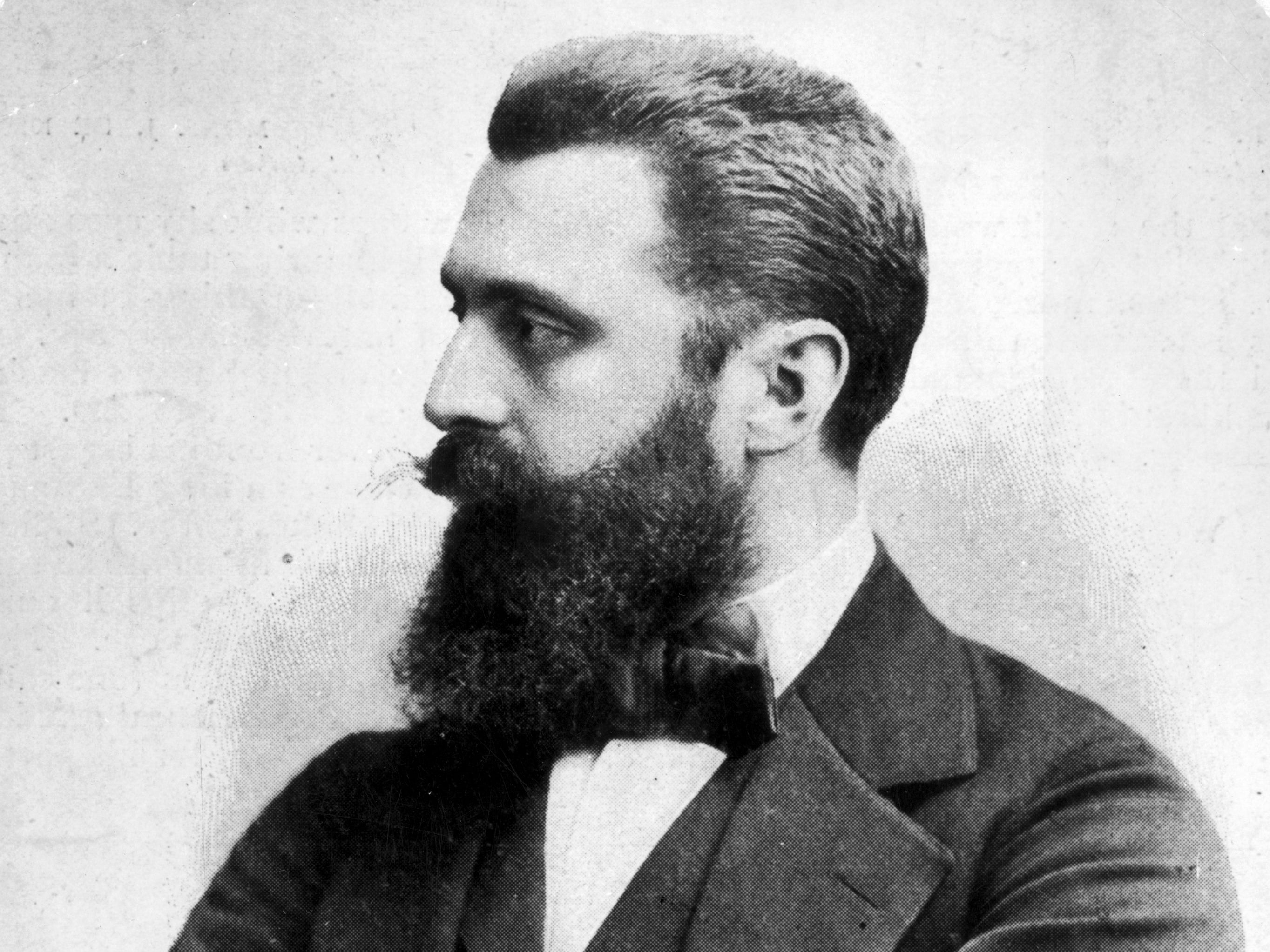 El periodista y escritor Theodor Herzl, quien fundó el movimiento político sionista moderno