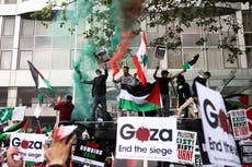 Israel-Gaza: manifestantes de Londres salen a las calles en apoyo de Palestina
