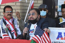 Árabes estadounidenses protestan contra Biden durante su visita a Michigan, por el apoyo de Estados Unidos a Israel