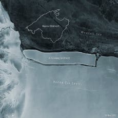 Iceberg separado de la Antártida andará a la deriva por años