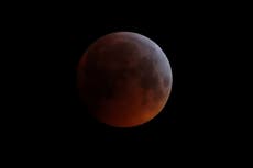 Eclipse total de luna se combina con súper luna esta semana
