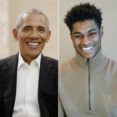 Marcus Rashford habla con Barack Obama sobre como inspirar a la próxima generación