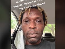TikTok: conductor de Uber Eats llora en video por la poca propina de un cliente