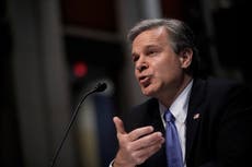 Director del FBI “no tiene conocimiento de ninguna investigación” contra Trump sobre el Capitolio