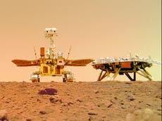 El rover chino Zhurong envía nuevas imágenes de Marte a la Tierra