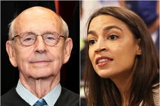AOC acuerda que el juez liberal de la Suprema Corte, Stephen Breyer, debe retirarse