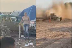 Accidente de carrera de barro en Texas, hubo ocho lesionados