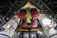 NASA muestra su enorme “megarocket” SLS para llevar humanos a la Luna, Marte y Júpiter