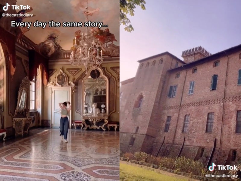 Adolescente documenta en Tiktok los inconvenientes de vivir en un castillo medieval