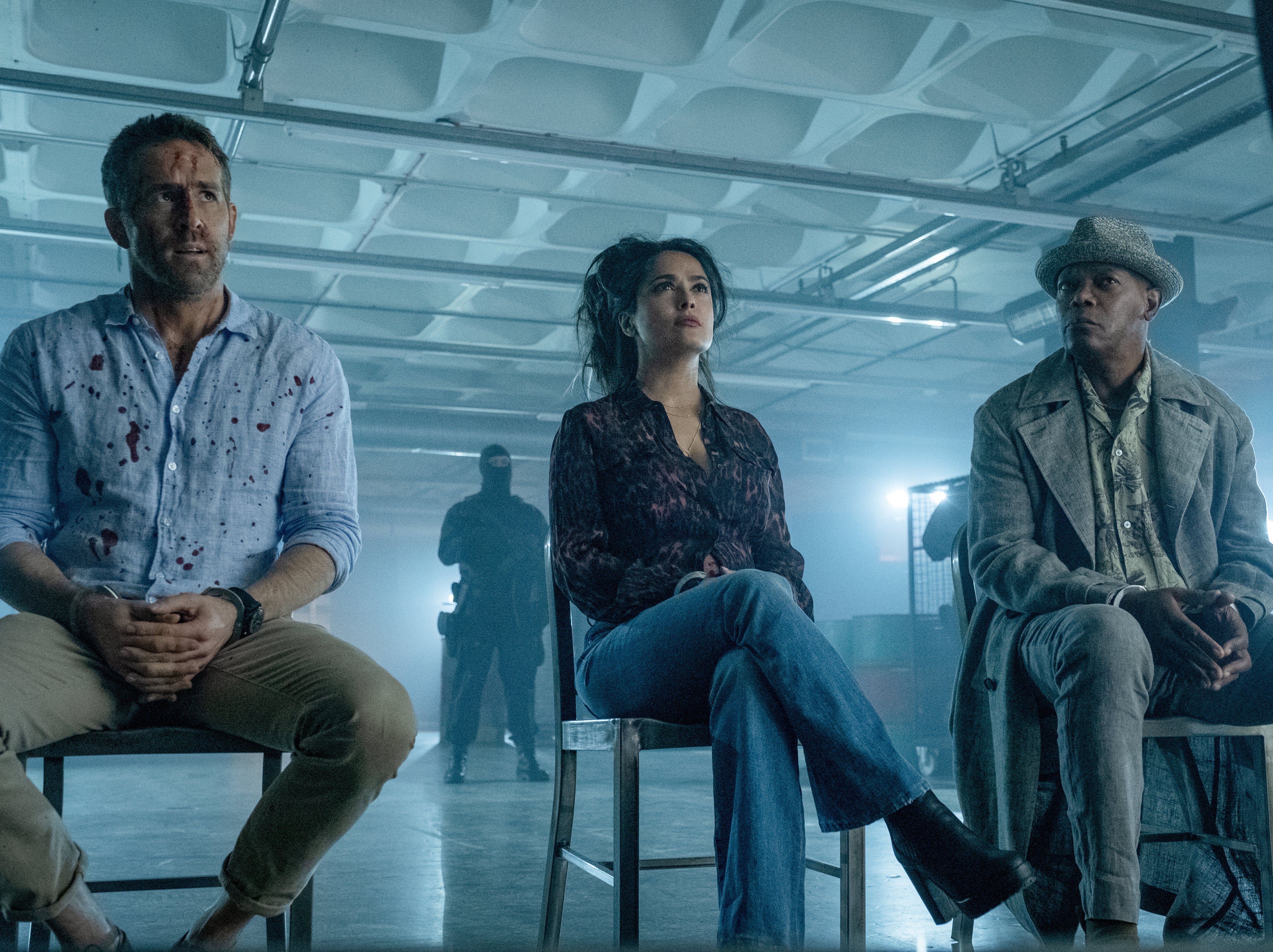 Hitman’s Wife’s Bodyguard: Salma Hayek es cosificada en este desorden perezoso de una película