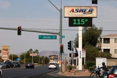 Las Vegas lucha en medio de una ola de calor creciente