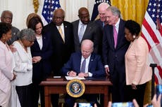 Biden pide a EE. UU. que “erradique el racismo sistémico” durante proclamación de Juneteenth